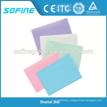 Good Quality 3 Ply Disposable Waterproof Children Dental Bibs CE Approved